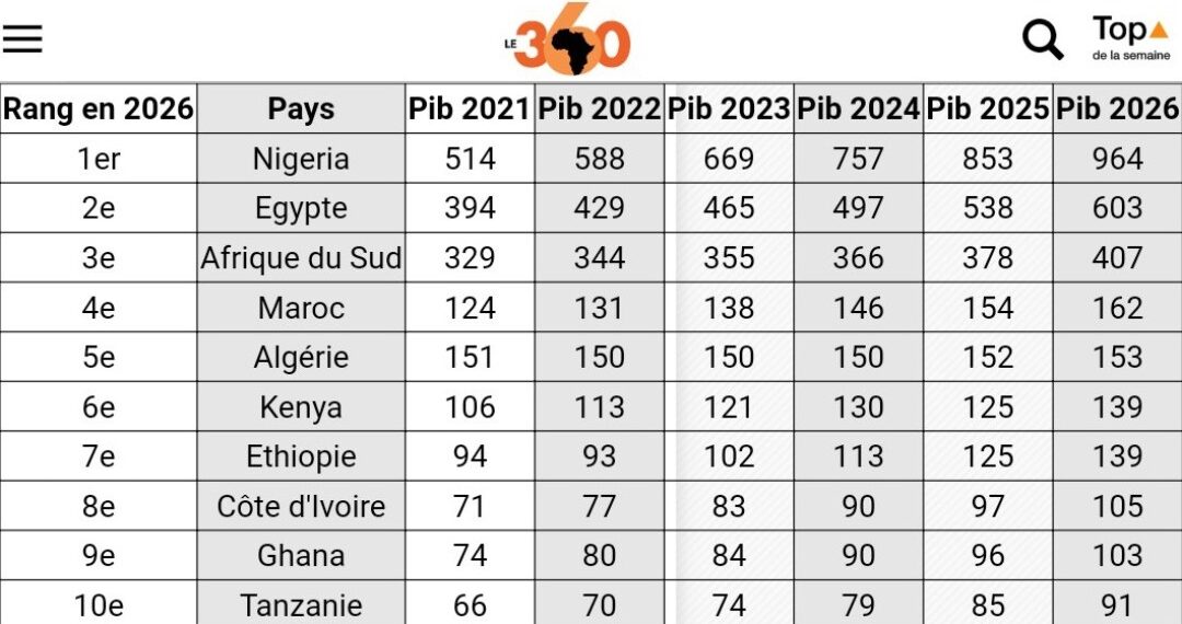 FMI : L’Egypte parmi les pays les plus riches d’Afrique en 2026 1 - Le Progrès Egyptien