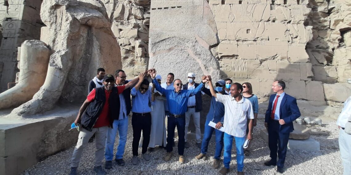 Découverte d’une gigantesque fresque près du temple de Karnak 1 - Le Progrès Egyptien