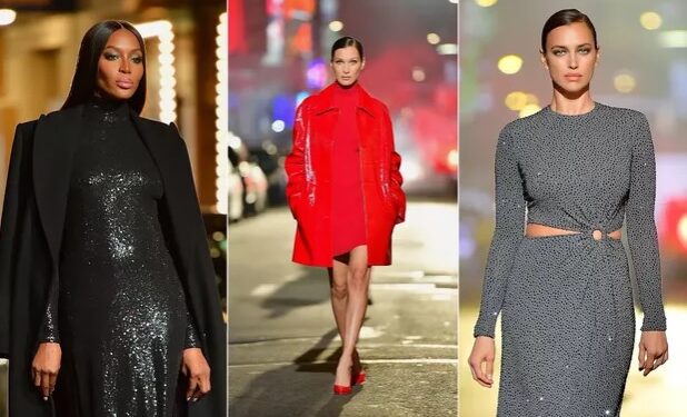 Naomi Campbell, Bella Hadid et Irina Shayk défilent en pleine rue 2 - Le Progrès Egyptien Naomi Campbell, Bella Hadid et Irina Shayk défilent en pleine rue 1 - Le Progrès Egyptien