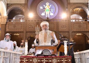 Le Pape Tawadros II préside la messe du Jeudi Saint