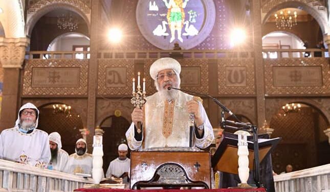Le Pape Tawadros II préside la messe du Jeudi Saint 1 - Le Progrès Egyptien