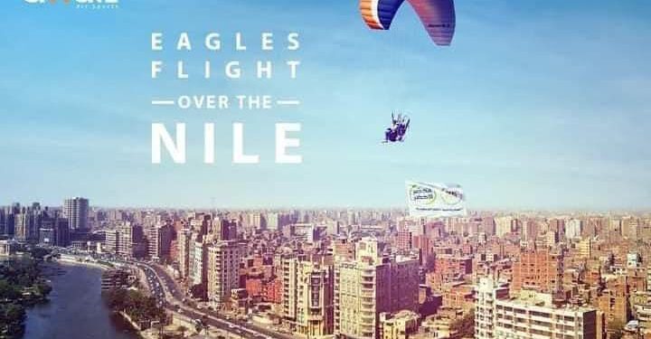 “Prépare-toi au vert” : Spectacle de parachutes au bord du Nil 2 - Le Progrès Egyptien “Prépare-toi au vert” : Spectacle de parachutes au bord du Nil 1 - Le Progrès Egyptien