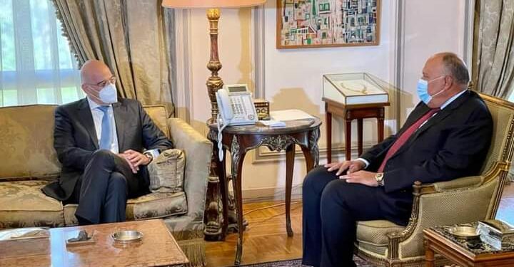 Choucri reçoit  Dendias 1 - Le Progrès Egyptien