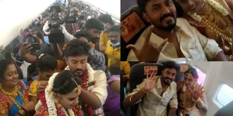 Inde: un mariage en avion, pour contourner les restrictions anti-covid 2 - Le Progrès Egyptien Inde: un mariage en avion, pour contourner les restrictions anti-covid 1 - Le Progrès Egyptien