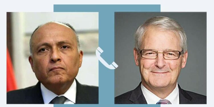 Choucri s’entretient avec son homologue canadien autour des relations bilatérales 2 - Le Progrès Egyptien Choucri s’entretient avec son homologue canadien autour des relations bilatérales 1 - Le Progrès Egyptien