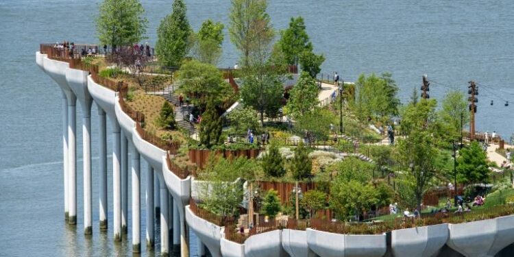 A New York, “Little Island”, le nouveau parc sur l’Hudson 2 - Le Progrès Egyptien A New York, “Little Island”, le nouveau parc sur l’Hudson 1 - Le Progrès Egyptien