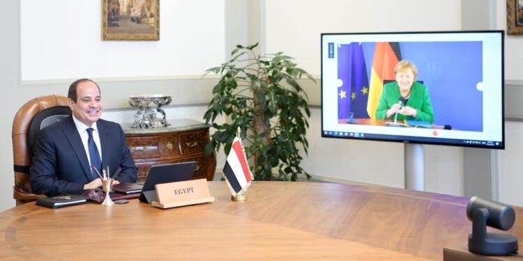 Entretien téléphonique Al-Sissi-Merkel 1 - Le Progrès Egyptien