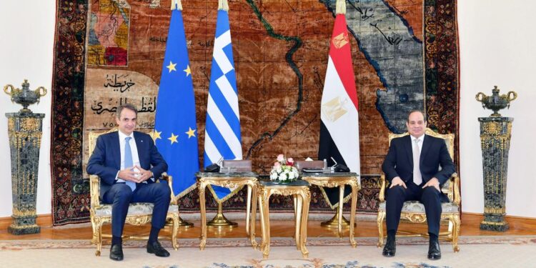 Le Président reçoit le Premier ministre grec au palais d'Al-Itihadéya 1 - Le Progrès Egyptien