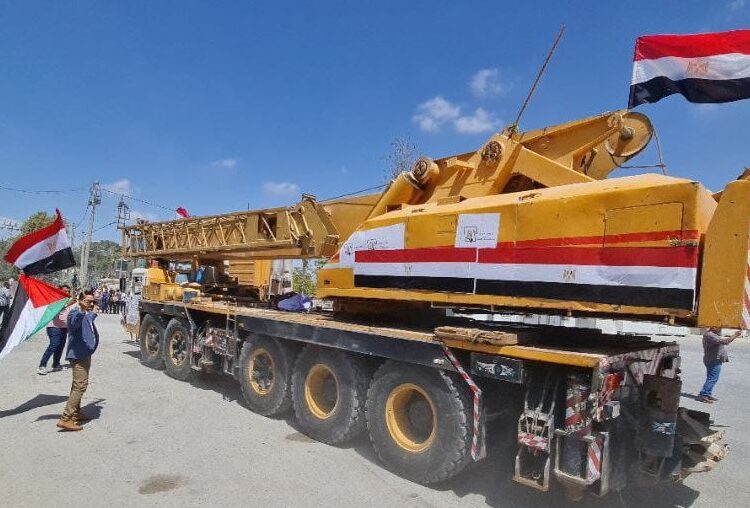 Gaza: Acheminement de matériel et d’équipes d’ingénieurs égyptiens