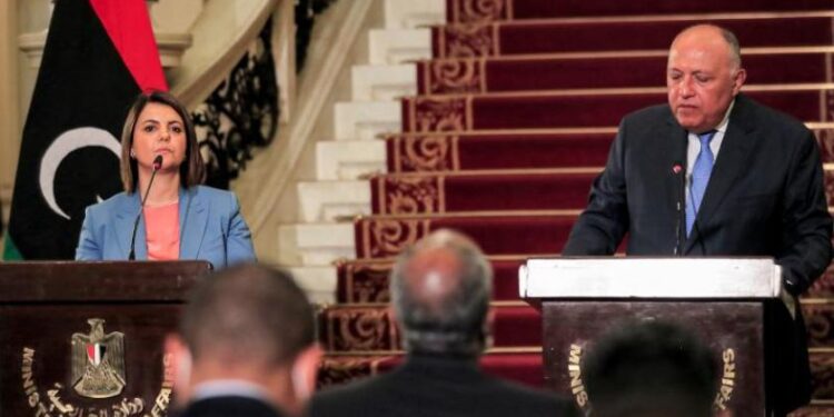 Conférence de presse Choucri- Mangoush 1 - Le Progrès Egyptien