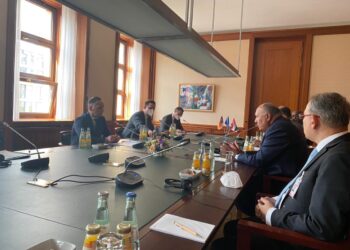 Choucri et son homologue allemand saluent les relations “privilégiées” entre les deux pays.