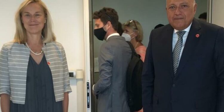 Choucri examine avec son homologue néerlandaise la relance de la coopération bilatérale 1 - Le Progrès Egyptien