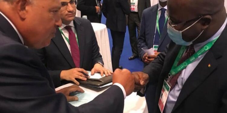 Choucri examine avec son homologue guinéen les relations bilatérales 2 - Le Progrès Egyptien Choucri examine avec son homologue guinéen les relations bilatérales 1 - Le Progrès Egyptien