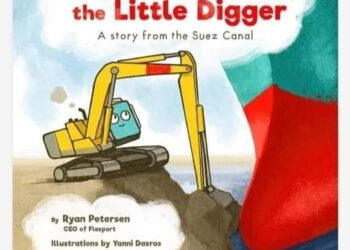 Le grand navire et le petit creuseur