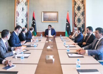 Abbas Kamel s’entretient avec le  chef du conseil présidentiel libyen