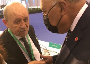 Rome : Choucri rencontre Le Drian