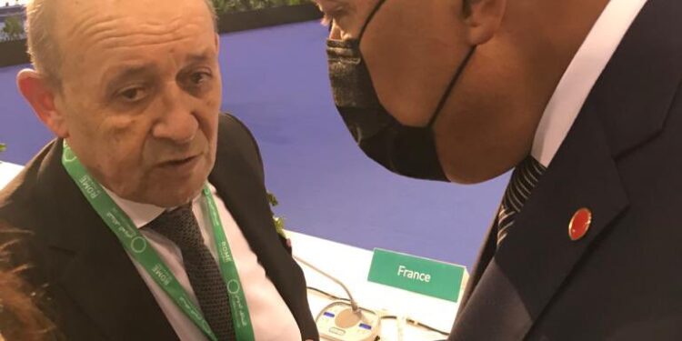 Rome : Choucri rencontre Le Drian 2 - Le Progrès Egyptien Rome : Choucri rencontre Le Drian 1 - Le Progrès Egyptien