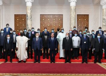 Al-Sissi  reçoit les présidents africains des Cours constitutionnelles et suprêmes
