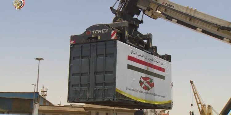 L'Egypte fournit une aide humanitaire au Liban 2 - Le Progrès Egyptien L'Egypte fournit une aide humanitaire au Liban 1 - Le Progrès Egyptien