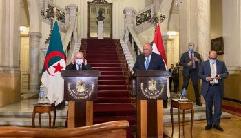 Conférence de presse Choucri-Lamamra