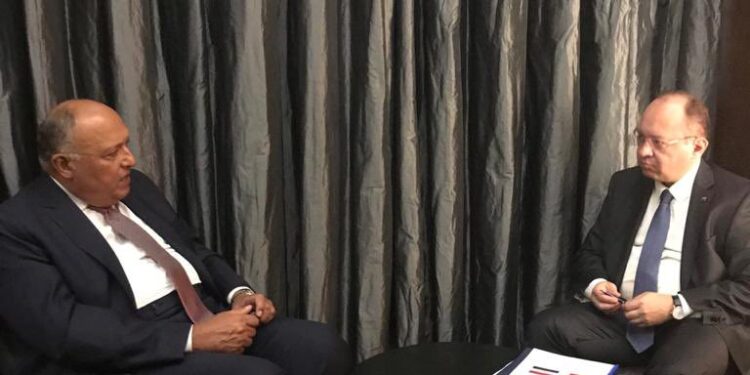 Choucri examine avec son homologue roumain la coopération bilatérale 1 - Le Progrès Egyptien