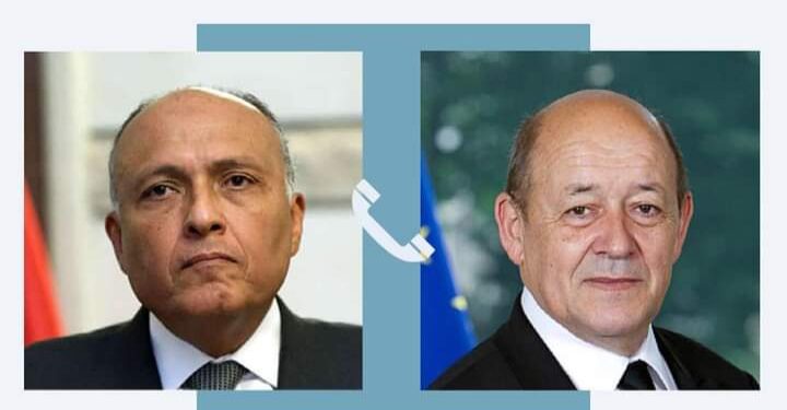Choucri contacte Le Drian 2 - Le Progrès Egyptien Choucri contacte Le Drian 1 - Le Progrès Egyptien