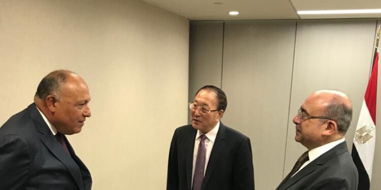 Choucri poursuit ses entretiens à New York sur le Barrage éthiopien 2 - Le Progrès Egyptien Choucri poursuit ses entretiens à New York sur le Barrage éthiopien 1 - Le Progrès Egyptien