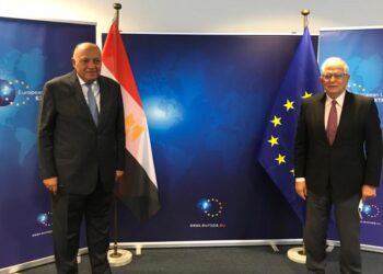 Choucri examine avec le haut représentant de l’UE pour les affaires étrangères la coopération bilatérale