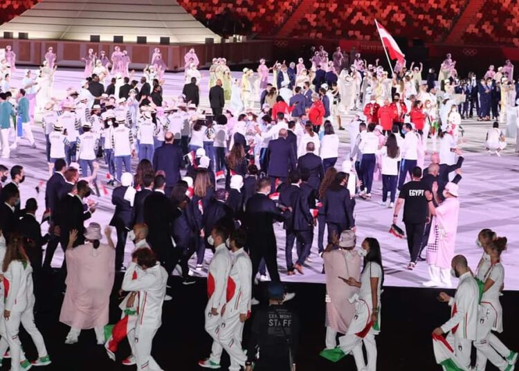 Tokyo : La délégation d’Egypte à la cérémonie d’ouverture des JO 2021