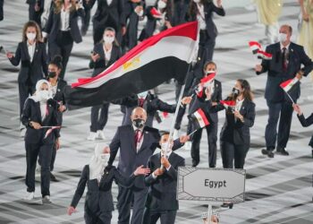 Tokyo : La délégation d’Egypte à la cérémonie d’ouverture des JO 2021