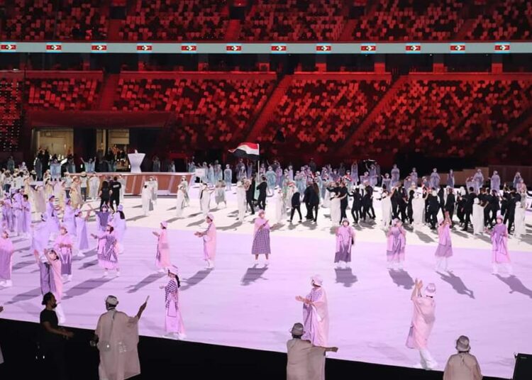 Tokyo : La délégation d’Egypte à la cérémonie d’ouverture des JO 2021