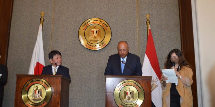 Choucri et son homologue japonais affirment la profondeur des relations bilatérales  1 - Le Progrès Egyptien