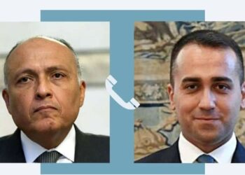 Choucri discute avec son homologue italien des derniers développements en Libye et en Tunisie