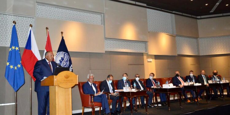 Choucri et son homologue tchèque au Forum d'affaires conjoint 1 - Le Progrès Egyptien