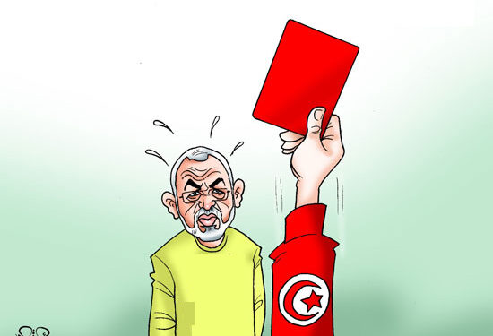 Carton rouge à Ennahda 2 - Le Progrès Egyptien Carton rouge à Ennahda 1 - Le Progrès Egyptien