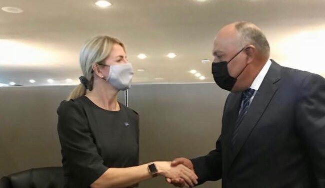 Choucri examine avec la ministre estonienne des AE le renforcement des relations bilaterales 2 - Le Progrès Egyptien Choucri examine avec la ministre estonienne des AE le renforcement des relations bilaterales 1 - Le Progrès Egyptien