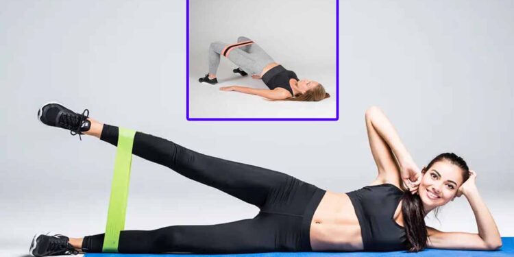 Abduction de la hanche couchée avec élastique 2 - Le Progrès Egyptien Abduction de la hanche couchée avec élastique 1 - Le Progrès Egyptien