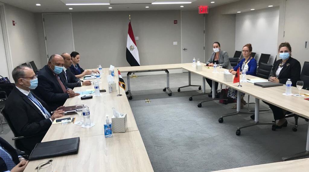 Le ministre de AE s'entretient avec son homologue albanaise 1 - Le Progrès Egyptien