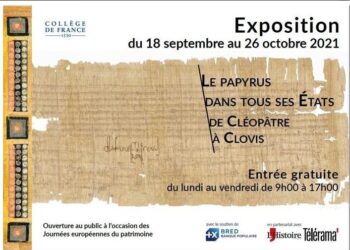 Le papyrus dans tous ses états au Collège de France