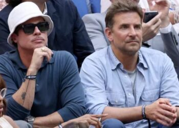 Brad Pitt et Bradley Cooper, charmante “bromance” devant la finale de l’US Open