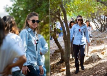 Rania ambassadrice du Jordan Trail à Birgesh