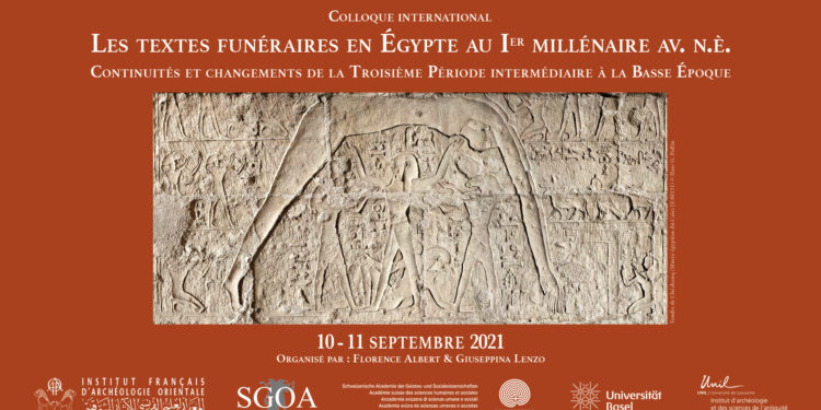IFAO : “Les textes funéraires en Egypte au 1er millénaire” 1 - Le Progrès Egyptien