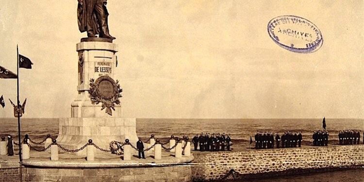 Le socle de la statue de Ferdinand de Lesseps 1 - Le Progrès Egyptien