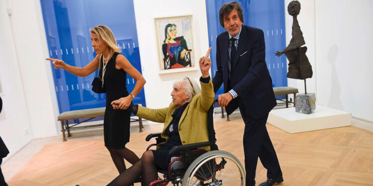 Maya Widmaier Picasso, daughter of Pablo Picasso attends the reopening of Picasso Museum, in Paris, France, 25 October 2014.