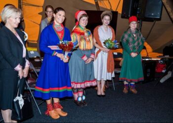 Suède : Victoria arborait sa tenue sami dans le Västerbotten