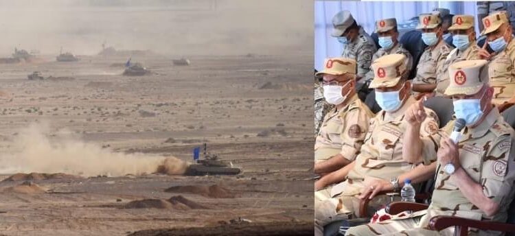 Le chef d'état-major assiste à l'une des étapes du projet tactique mis en œuvre par la 3e armée de campagne 2 - Le Progrès Egyptien Le chef d'état-major assiste à l'une des étapes du projet tactique mis en œuvre par la 3e armée de campagne 1 - Le Progrès Egyptien