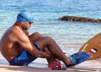 Al-Baroky traverse le Canal et sera bientôt dans le Guinness des records