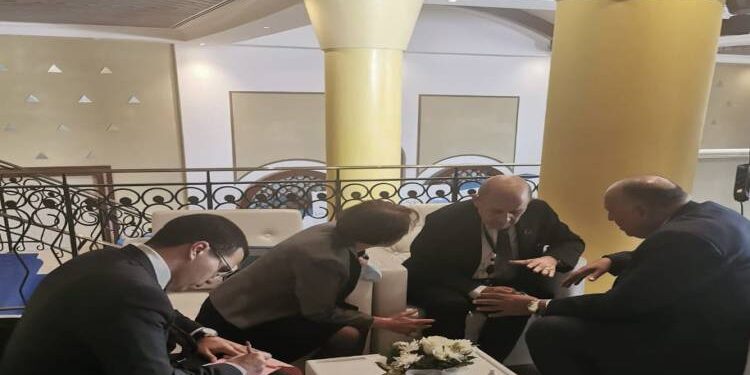 Le ministre égyptien des AE rencontre son homologue français 2 - Le Progrès Egyptien Le ministre égyptien des AE rencontre son homologue français 1 - Le Progrès Egyptien