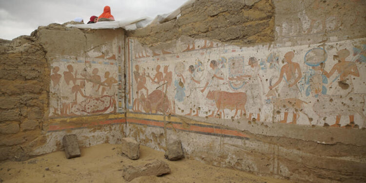 Saqqarah : Découverte de la tombe du trésorier sous Ramsès II 2 - Le Progrès Egyptien Saqqarah : Découverte de la tombe du trésorier sous Ramsès II 1 - Le Progrès Egyptien