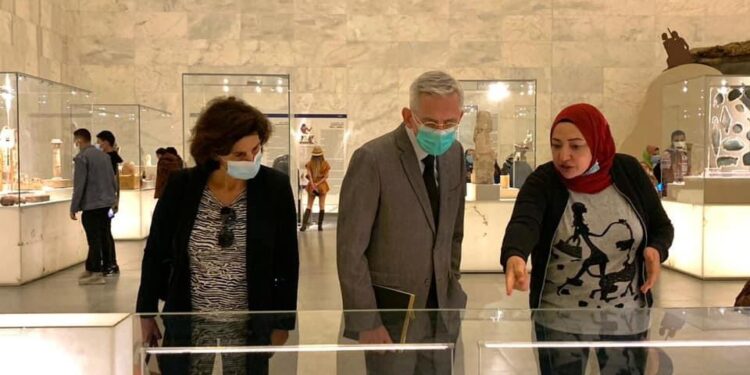 L'ambassadeur de France au Caire visite le Musée national de la civilisation égyptienne 2 - Le Progrès Egyptien L'ambassadeur de France au Caire visite le Musée national de la civilisation égyptienne 1 - Le Progrès Egyptien